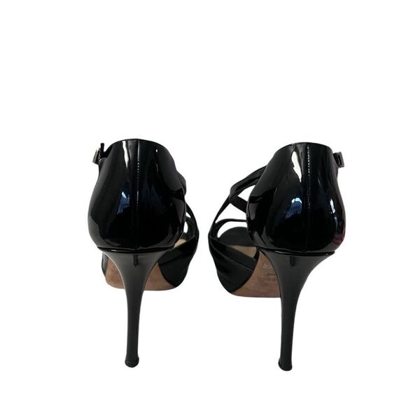 Kate Spade Lara Black Patent Strappy Heels 6.5 B - Picture 10 of 11
